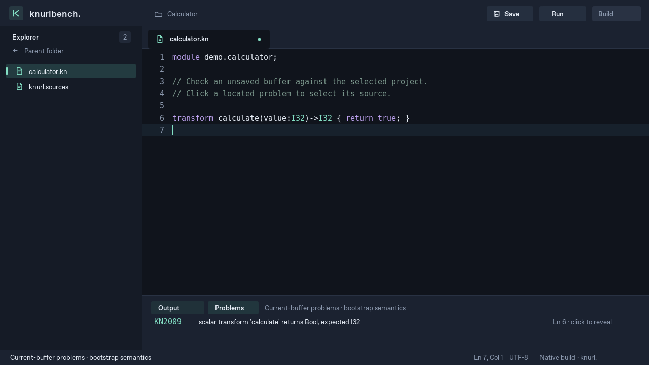 Compiler diagnostics for an unsaved source buffer.